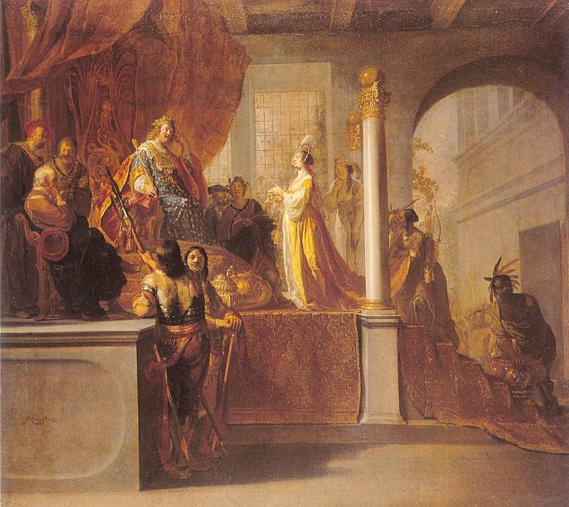 Nicolaus Knupfer The Queen of Sheba before Solomon Germany oil painting art